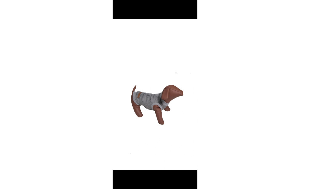 Woofmoda Γκρι Βελουδινη Μπλουζα M