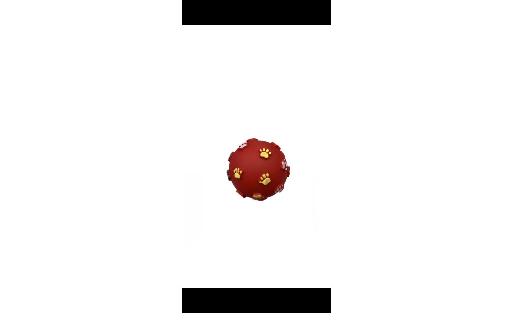 Pet Camelot Κοκκινη Μπαλα Με Πατουσακια Παιχνιδι Με Ηχο Για Σκυλους