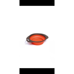 M Pets Πορτοκαλι Πτυσσομενο Μπολ Φαγητου και Νερου 420 ml