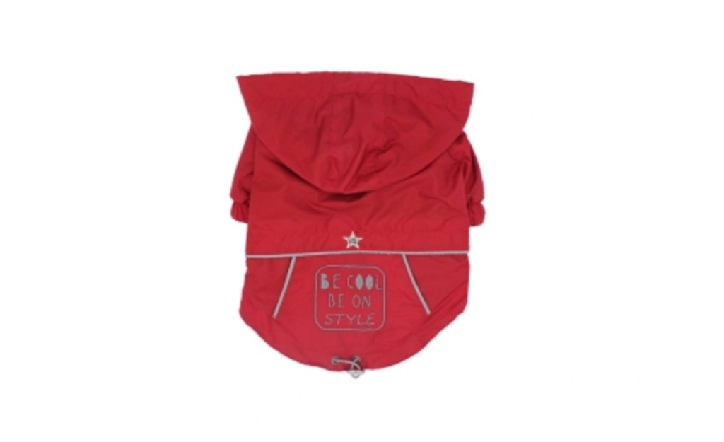Glee Κοκκινο Αδιαβροχο Μπουφαν "Be Cool, Be on Style" M