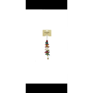 Glee παιχνιδι πτηνων με πετρα για να ακονιζει το ραμφος, και ξυλινους κορμους