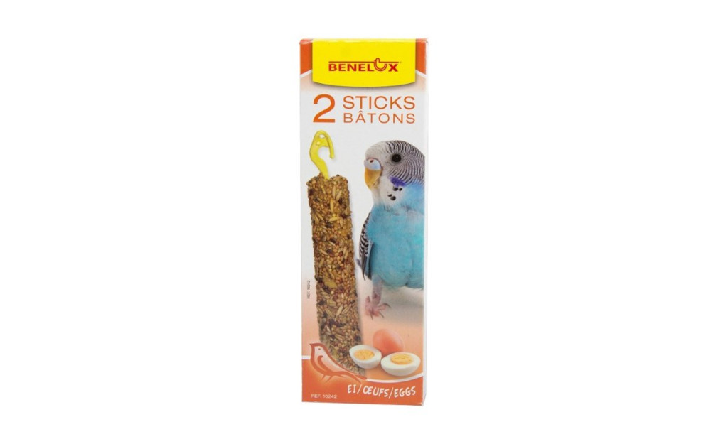 Benelux Sticks Με Αυγο Για Παπαγάλο  2 Τεμάχια 55 g